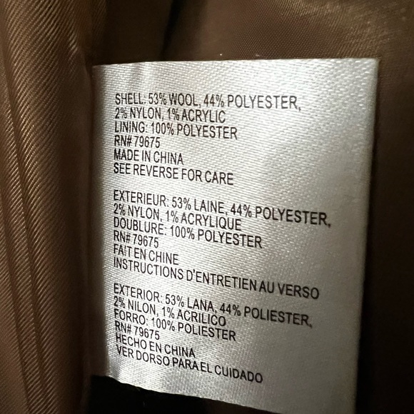 Michael KORS Single Breasted Wool Blend Coat - Picture 6 of 6